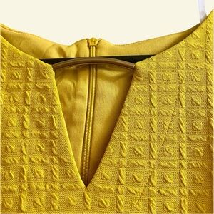 Vibrant Yellow Textured Dress
#N097